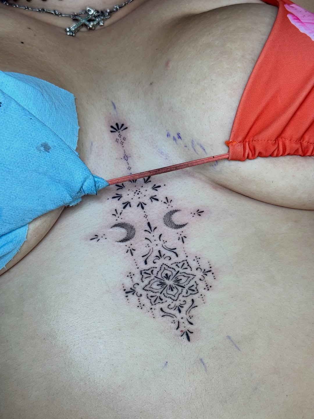 Tattoo by @feralfawntattoo — geometric, dotwork