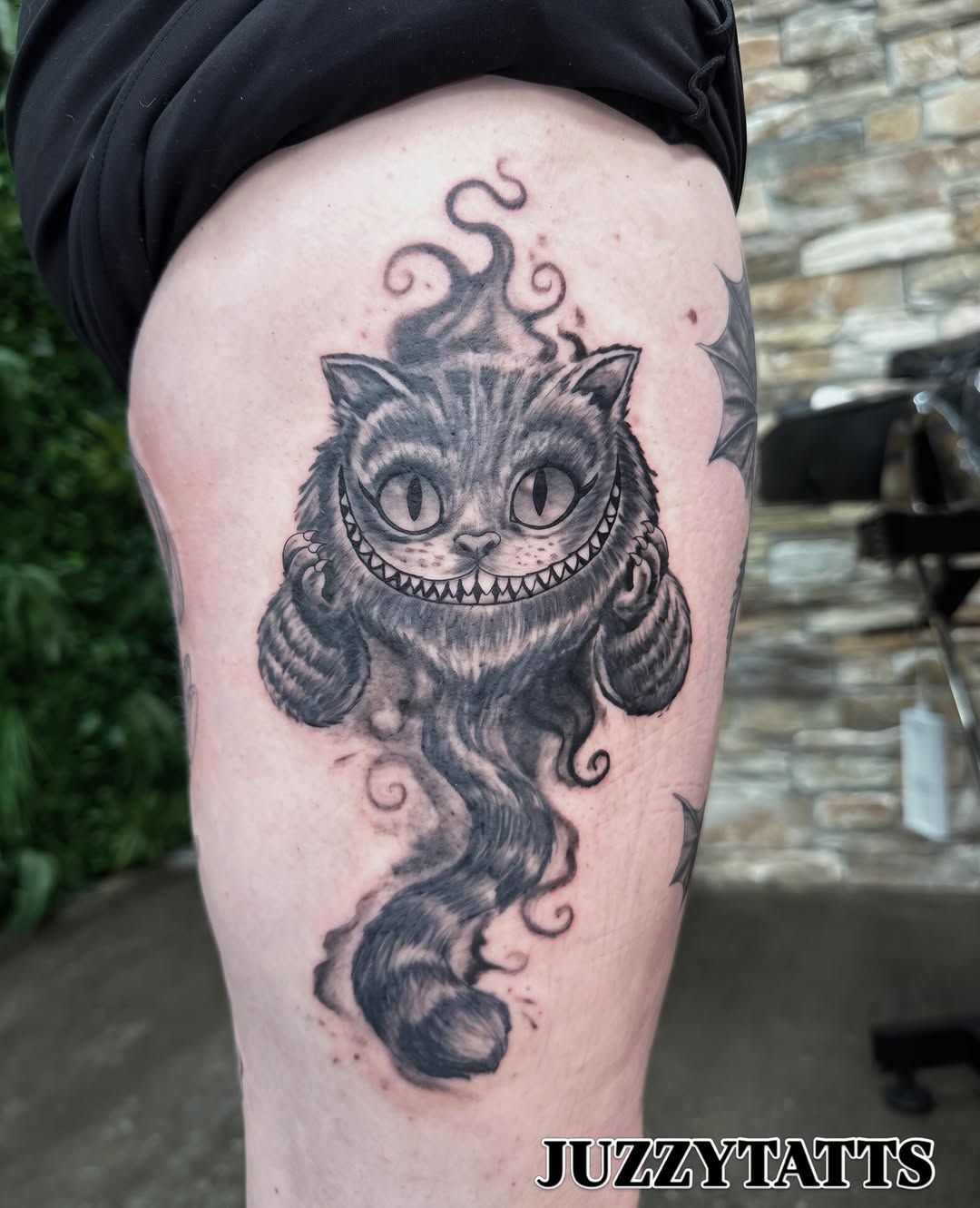 Tattoo by @juzzytatts — black_and_grey, realism