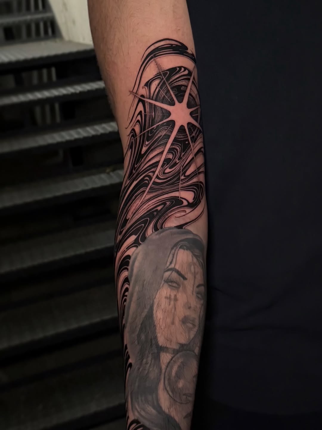 Tattoo by @voldblk — black_and_grey, realism