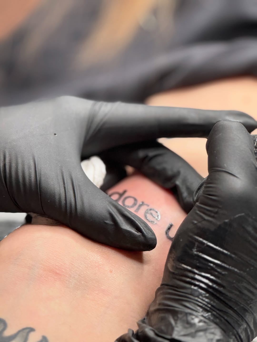 Tattoo by @tattoo.meg — lettering_script, fine_line