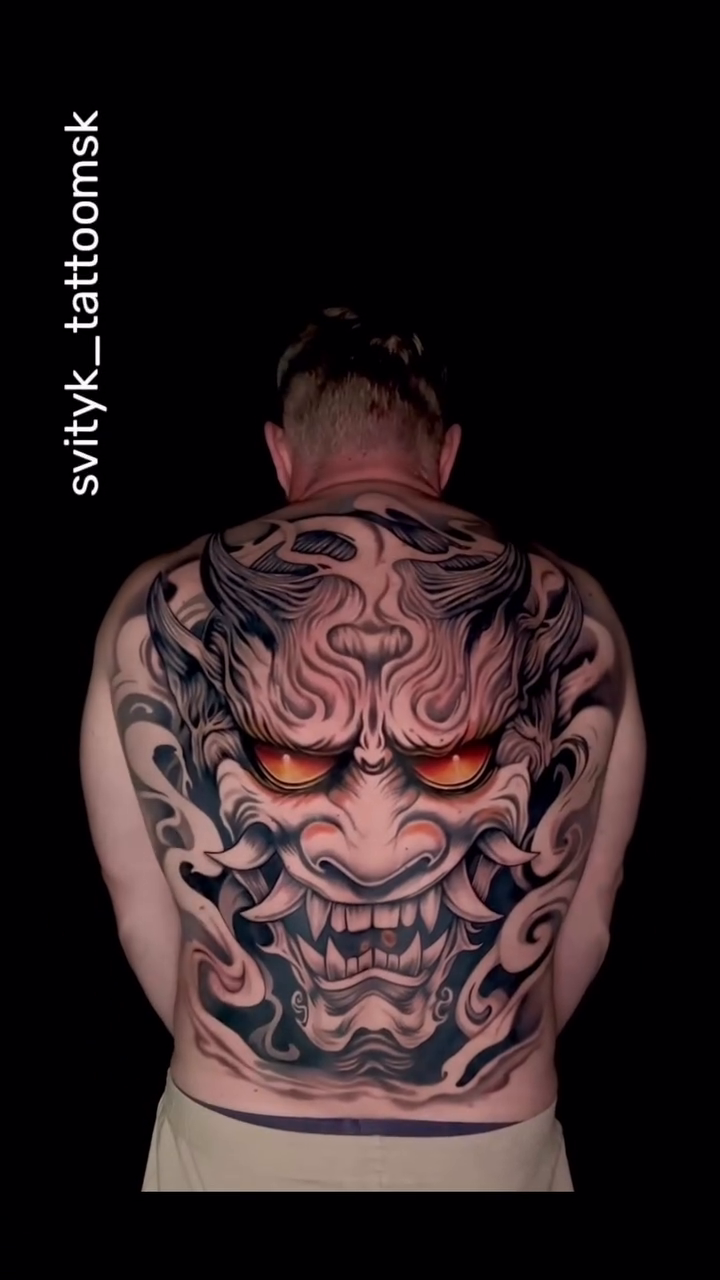 Tattoo by @svityk_tattoomsk — japanese_irezumi, black_and_grey