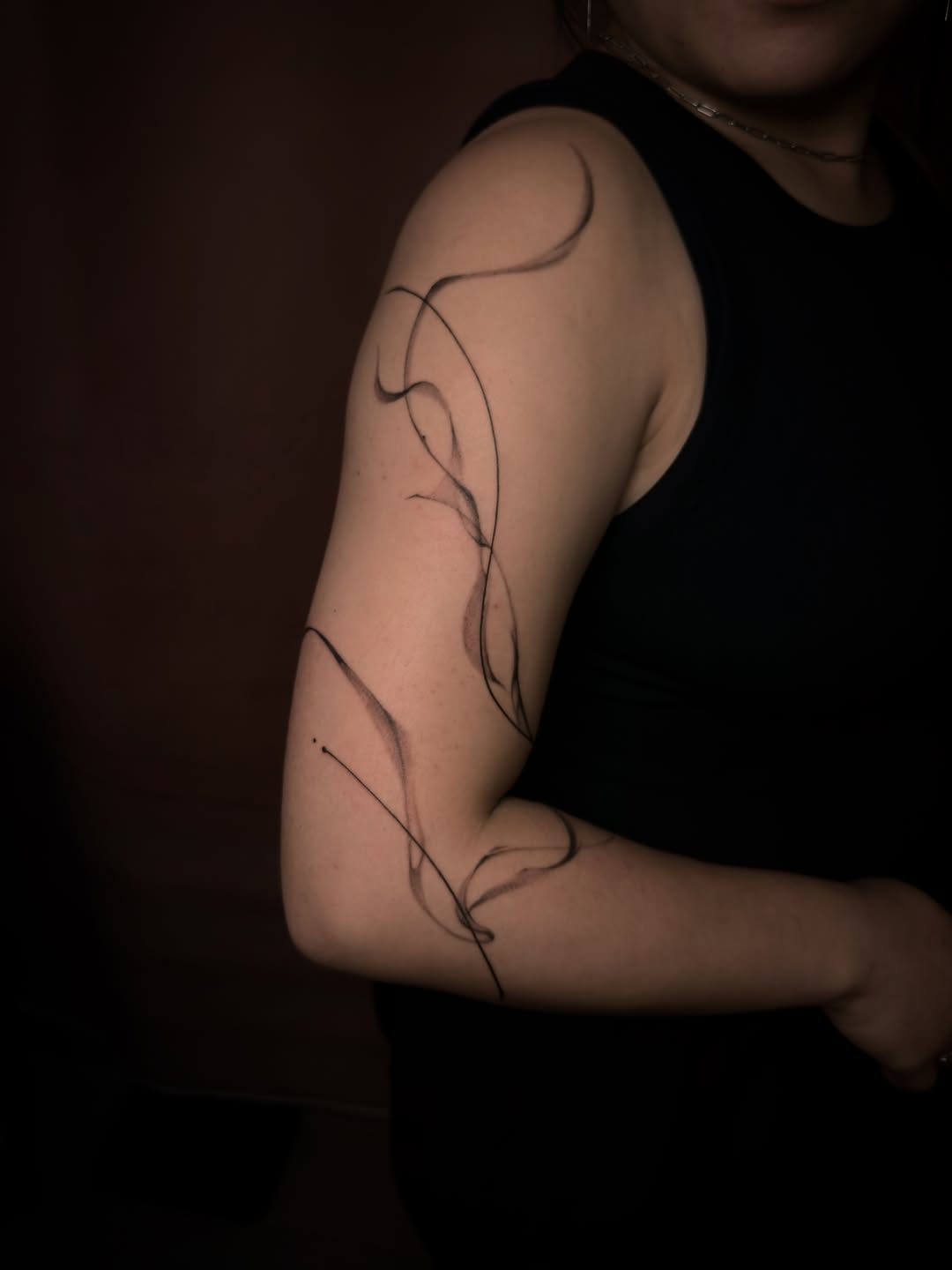 Tattoo by @goatmag.azine — fine_line, black_and_grey