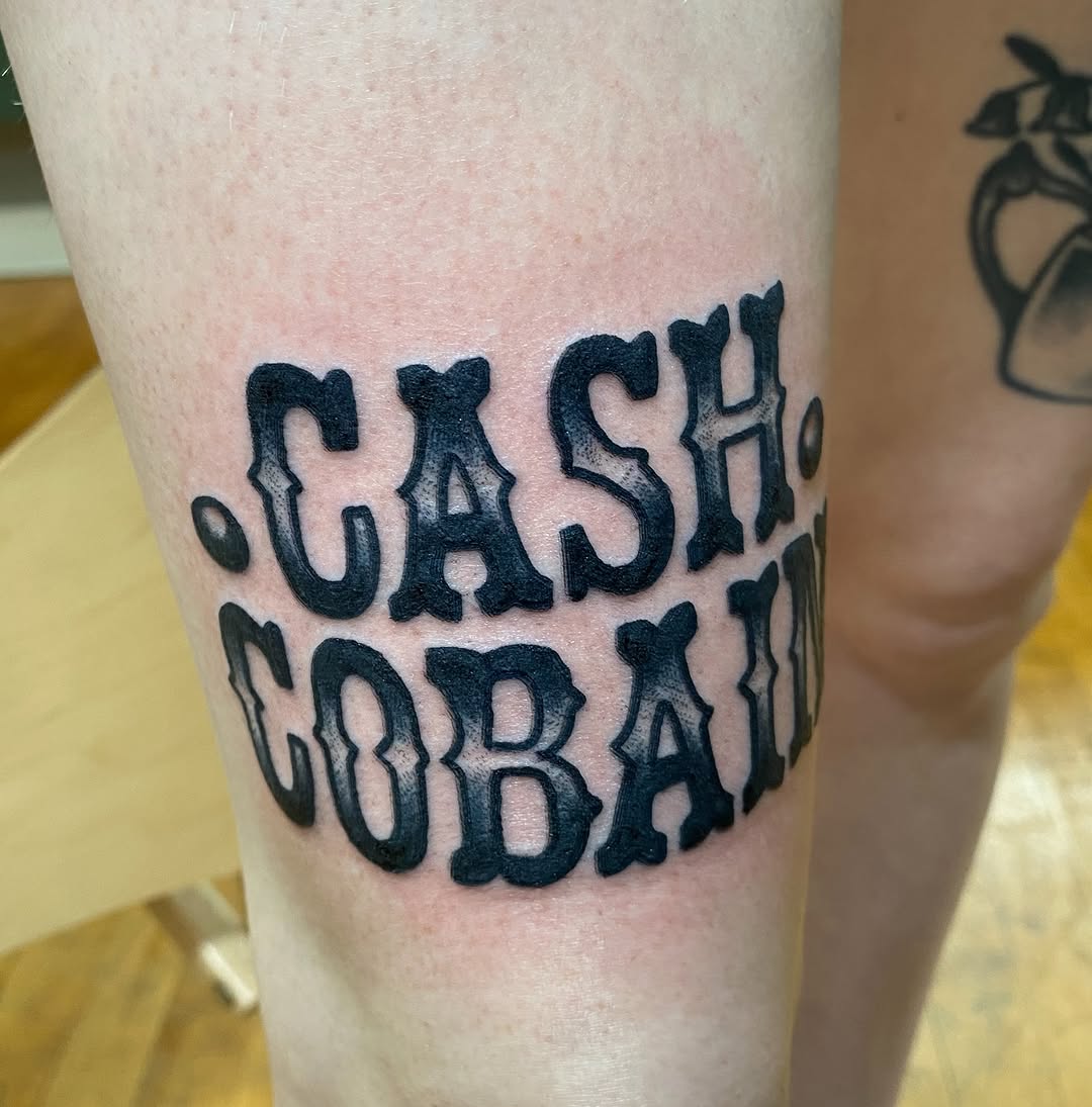 Tattoo by @brucevtattoo — lettering_script