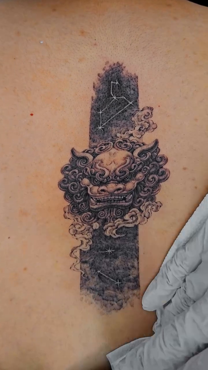 Tattoo by @heon.tattoo — japanese_irezumi, black_and_grey