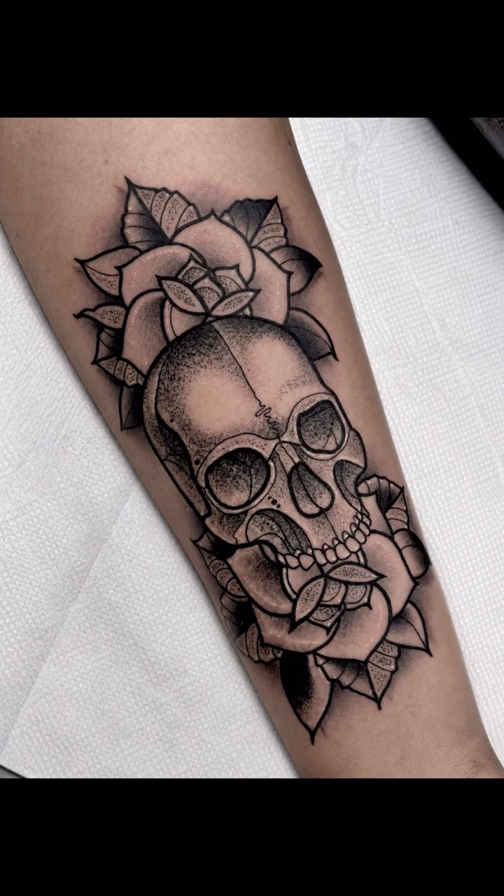 Tattoo by @toddshowdown — black_and_grey, realism
