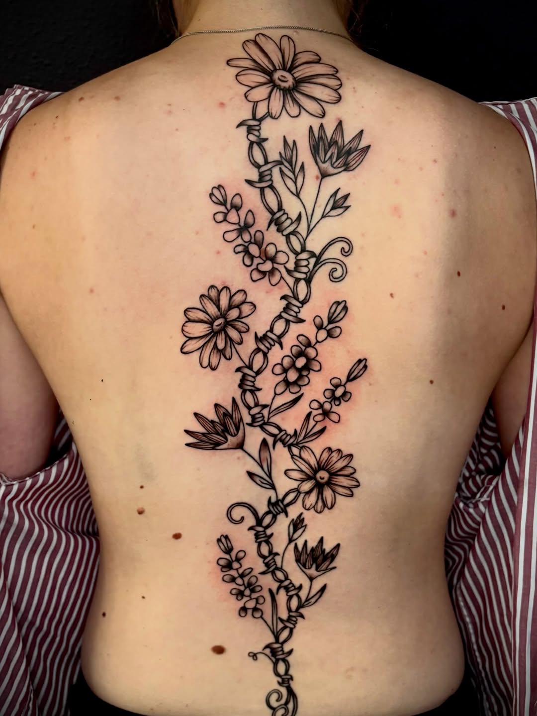 Tattoo by @erintpokes — fine_line, black_and_grey