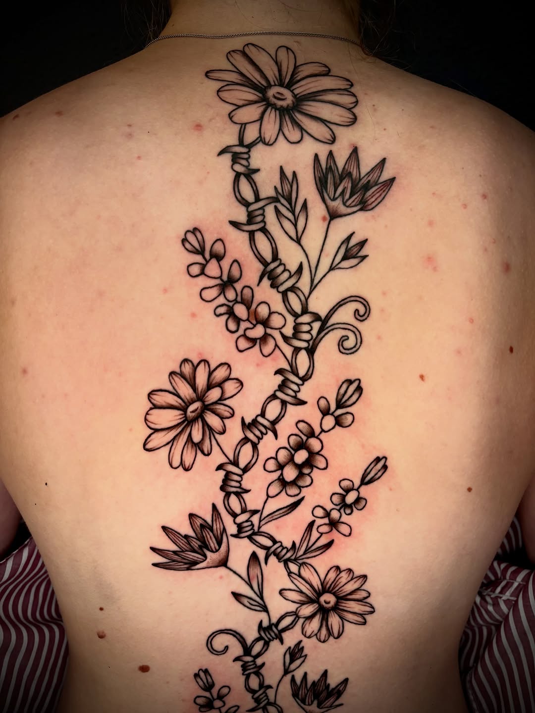Tattoo by @erintpokes — fine_line, black_and_grey