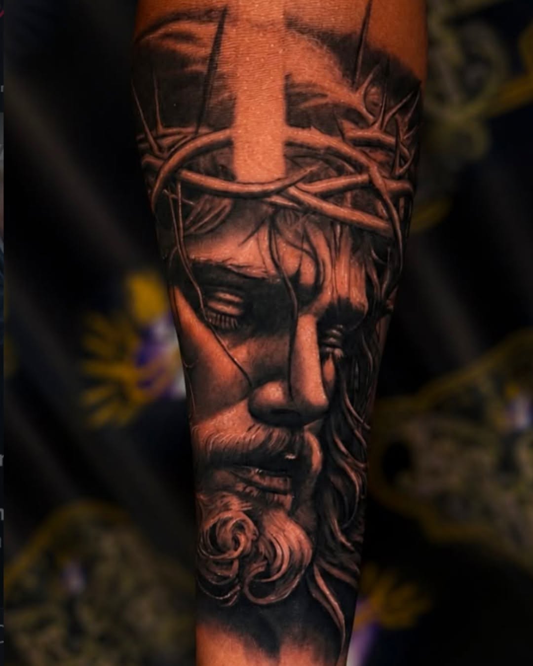 Tattoo by @gusbyrdtat2 โ realism, black_and_grey