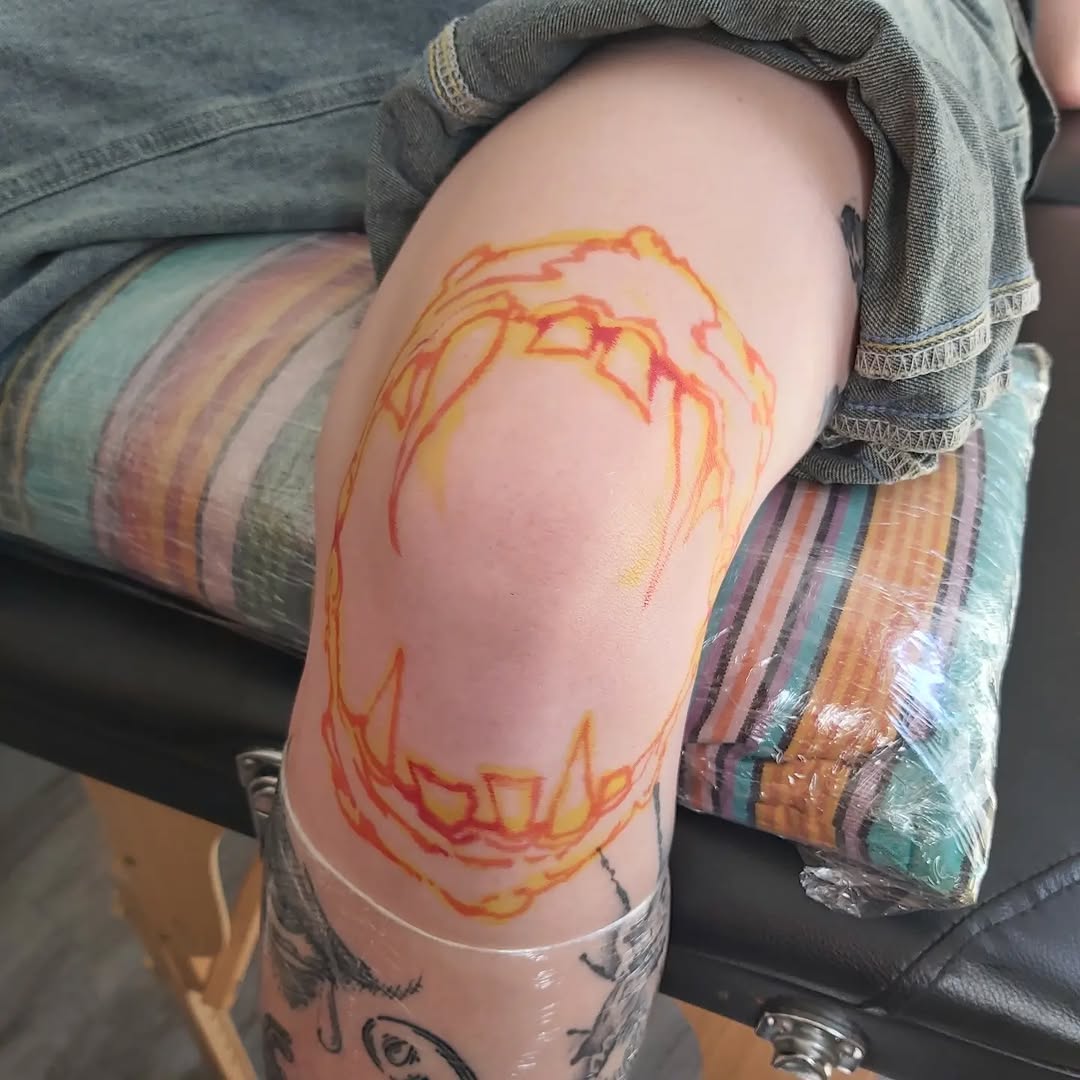 Tattoo by @mashby.ttt — blackwork