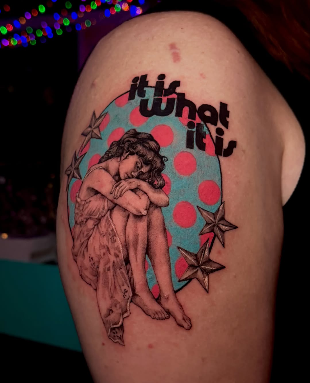 Tattoo by @creatureoutside — realism, lettering_script