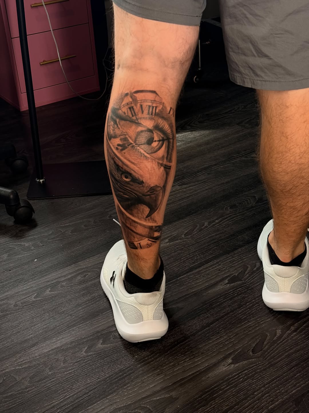 Tattoo by @_mel.art.tattoo โ realism, black_and_grey