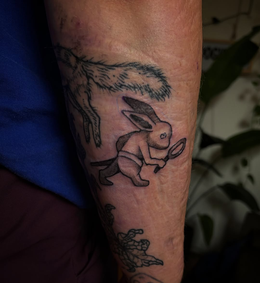 Tattoo by @seanbaldwintattoos — illustrative, black_and_grey