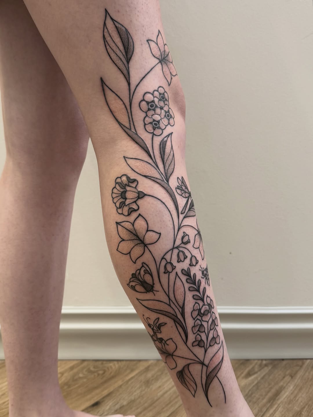 Tattoo by @beltanebeetattoo — fine_line, black_and_grey