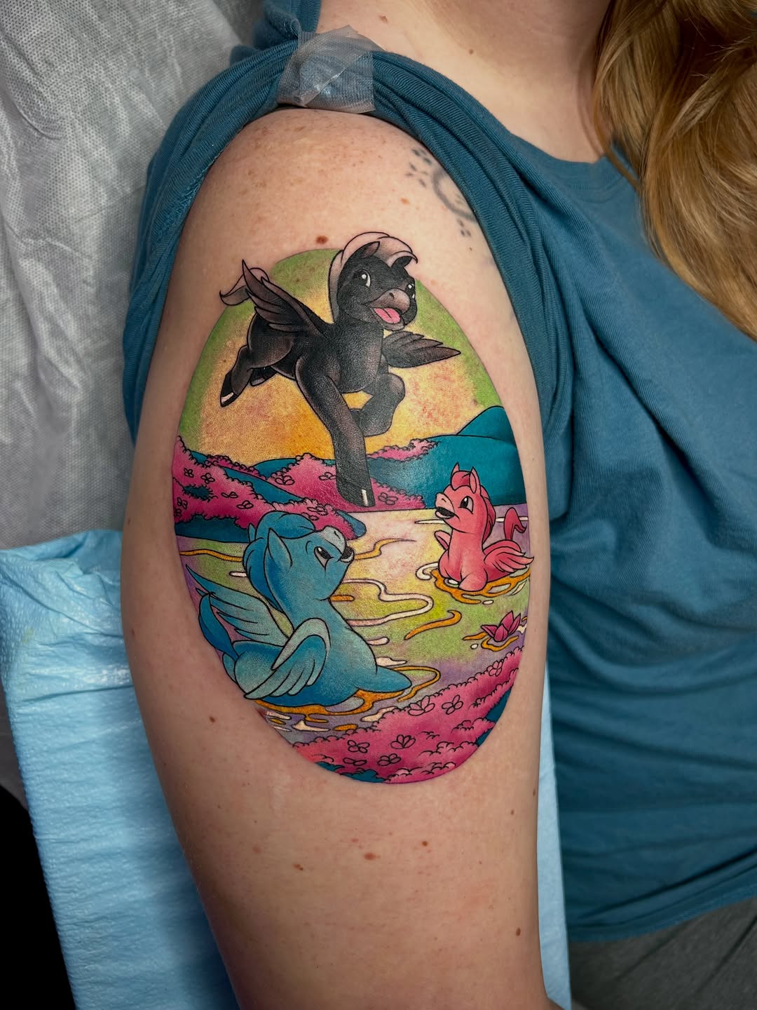 Tattoo by @little.bee.stings — new_school, anime