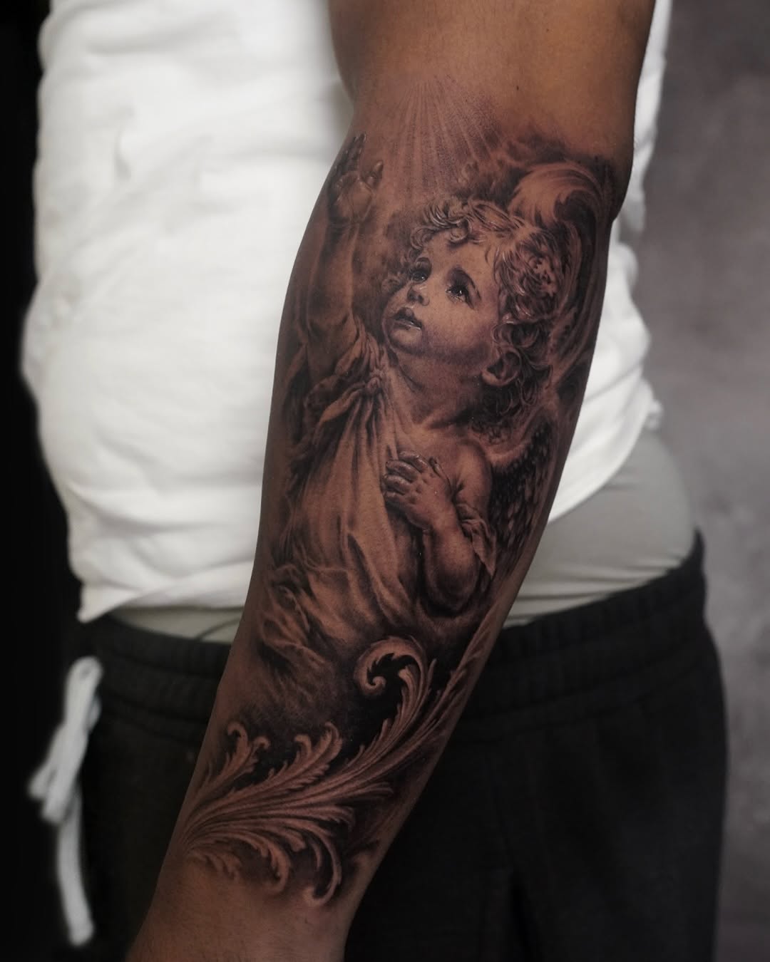 Tattoo by @sean_tattoos β realism, black_and_grey