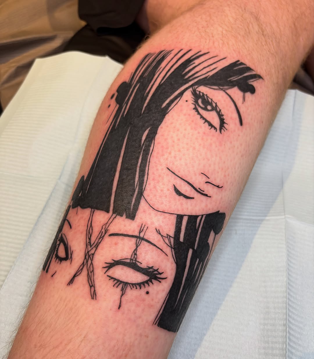 Tattoo by @houseofblackart — blackwork, illustrative