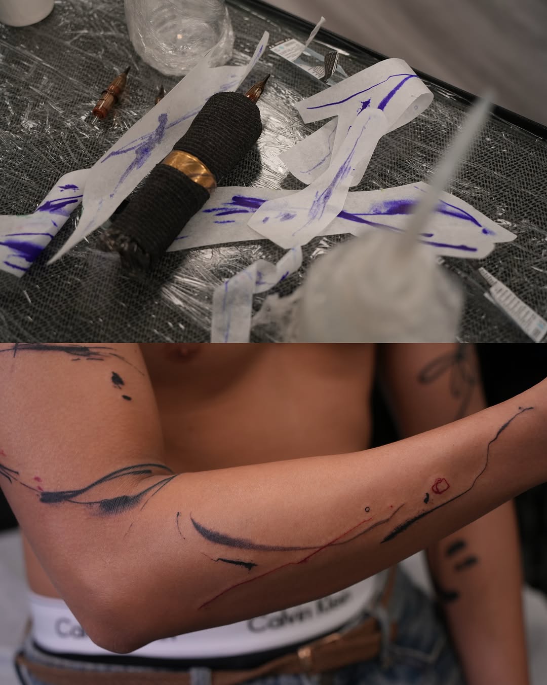 Tattoo by @m.tattooist.iv — abstract, sketch
