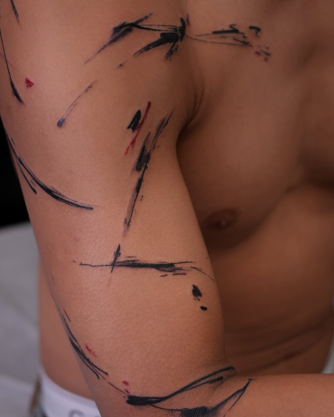Tattoo by @m.tattooist.iv — trash_polka, blackwork