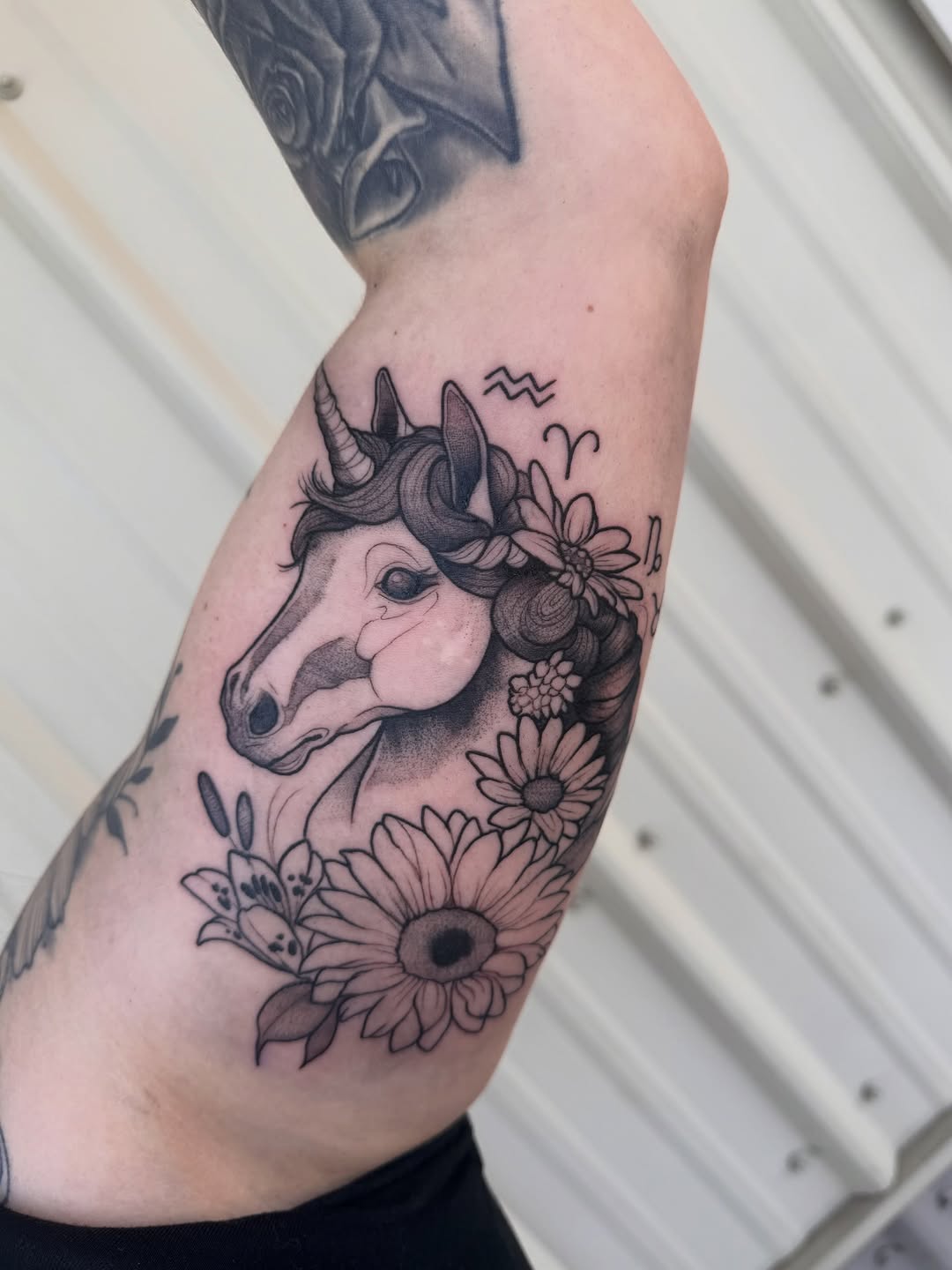 Tattoo by @gatorgirltattoo — black_and_grey, realism