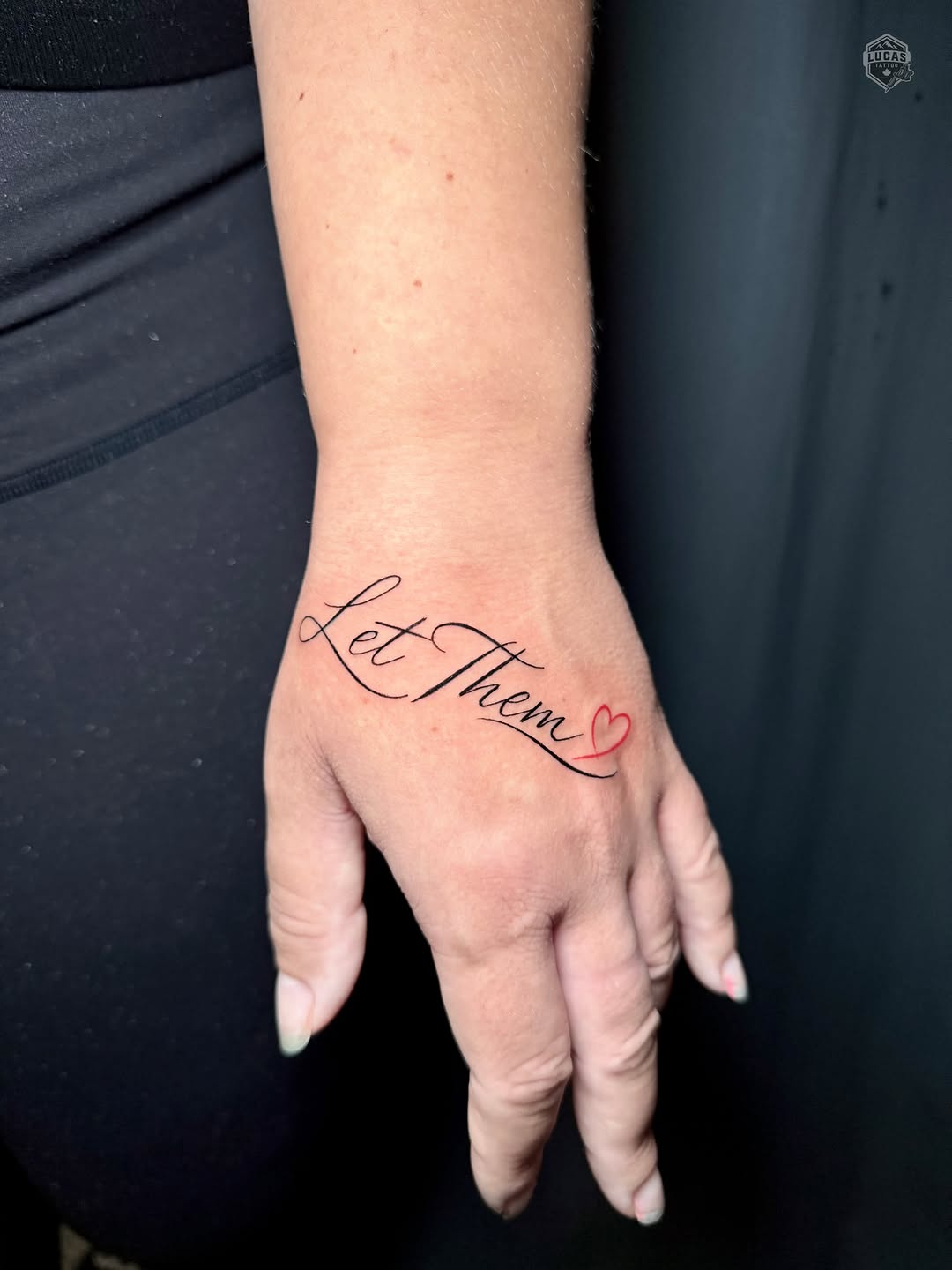 Tattoo by @lucastattoo.ca โ lettering_script, fine_line