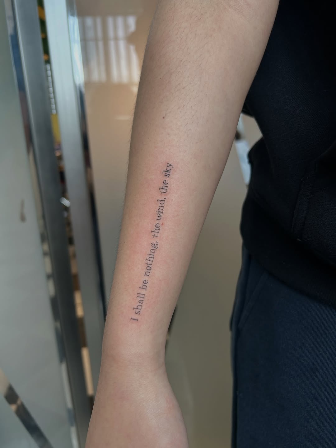 Tattoo by @leila.oko — lettering_script, fine_line