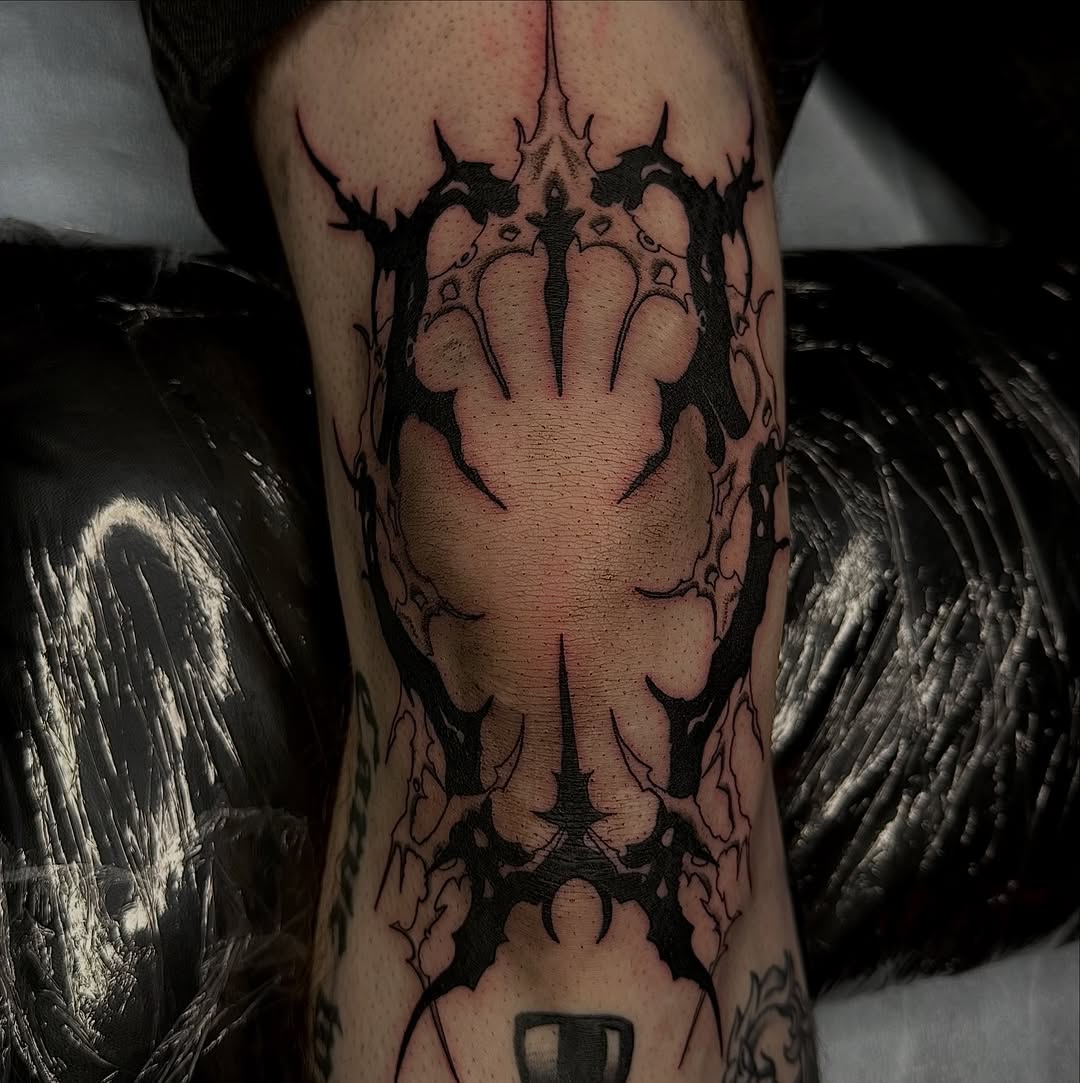 Tattoo by @brooksctattoos — blackwork, ornamental