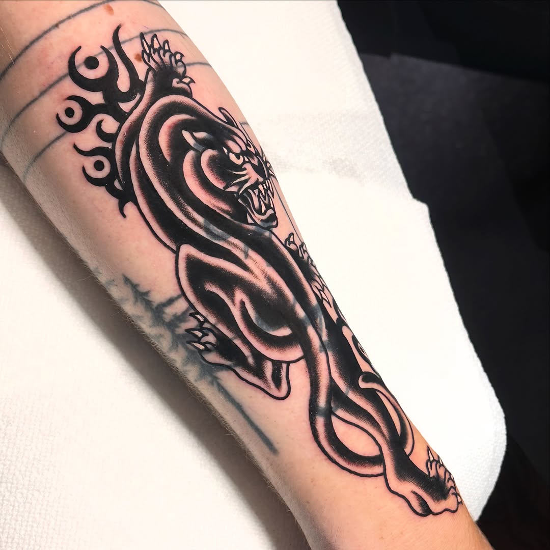 Tattoo by @kikipainmaker — american_traditional, black_and_grey