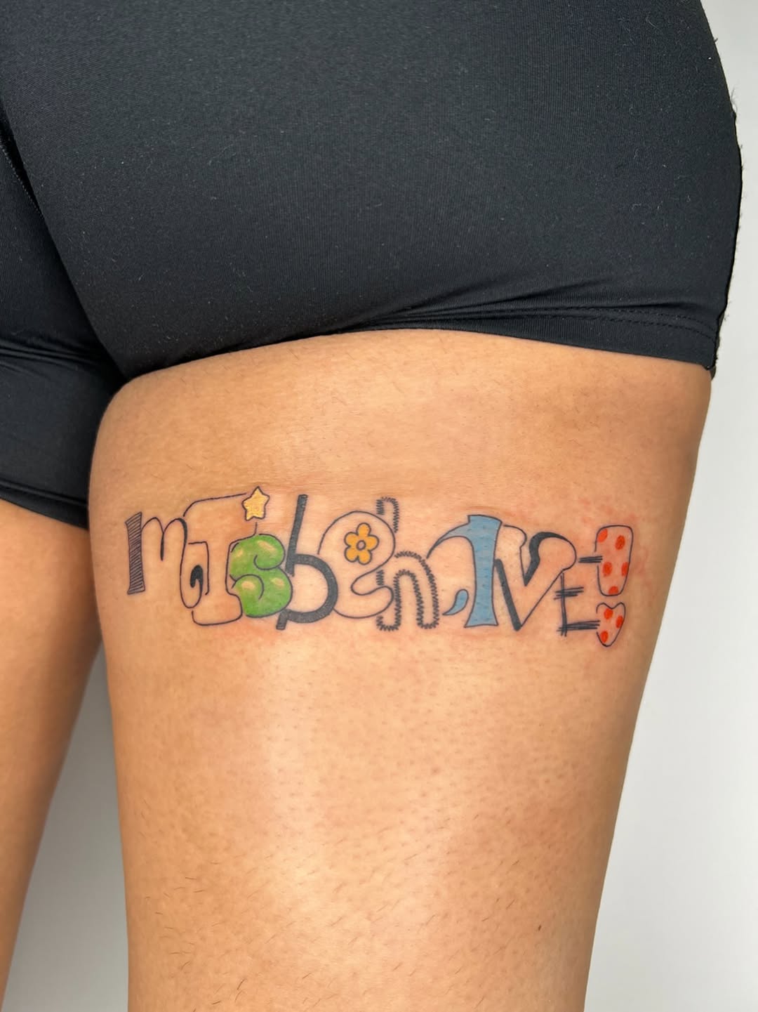 Tattoo by @scratch.witch — lettering_script, ignorant