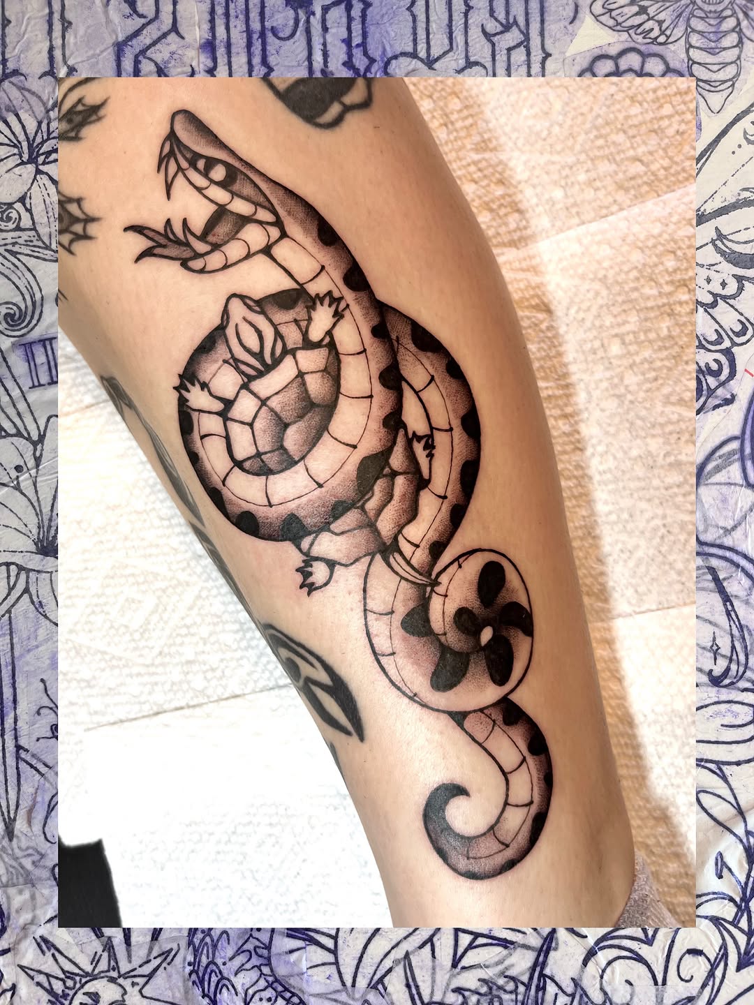 Tattoo by @audreywallacetattoo — american_traditional, black_and_grey