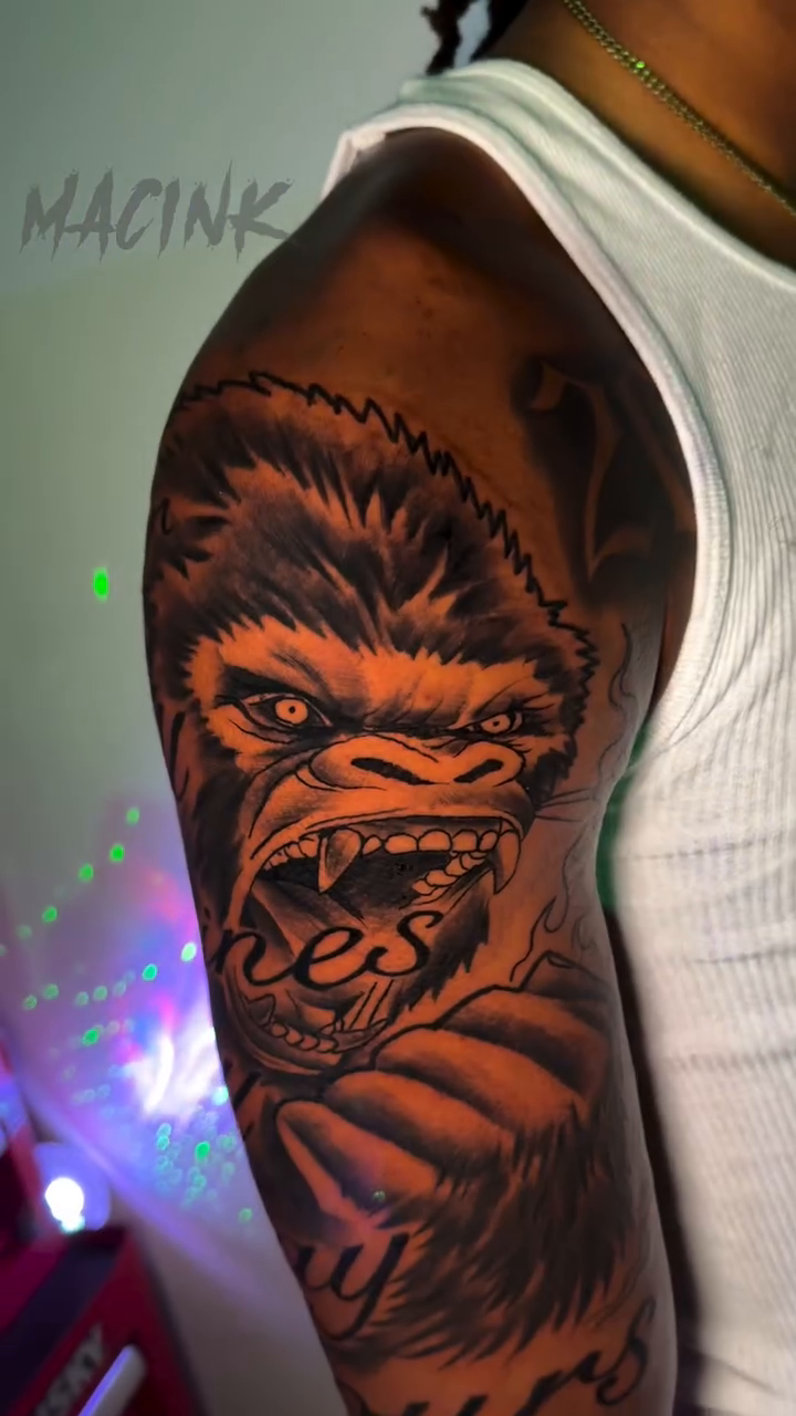 Tattoo by @macink__ — realism, lettering_script