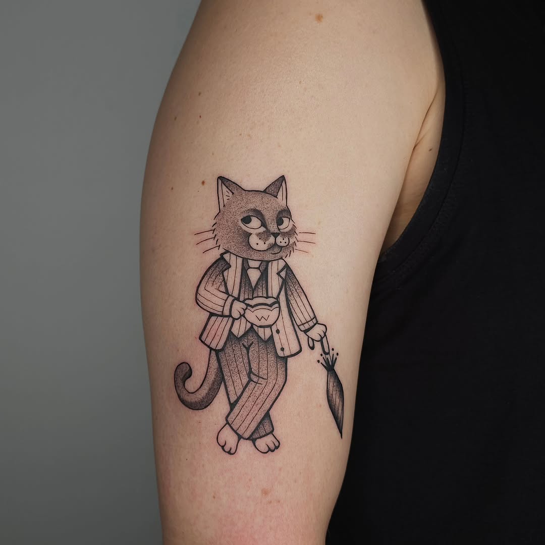 Tattoo by @hey.julieanne โ black_and_grey, illustrative