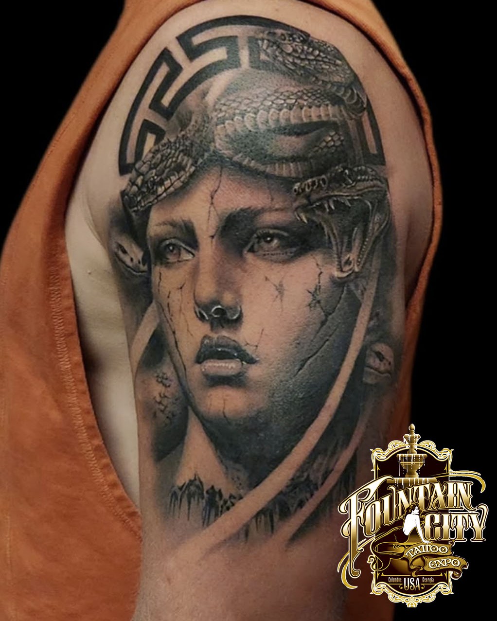 Tattoo by @shane_pstattoo — realism, black_and_grey