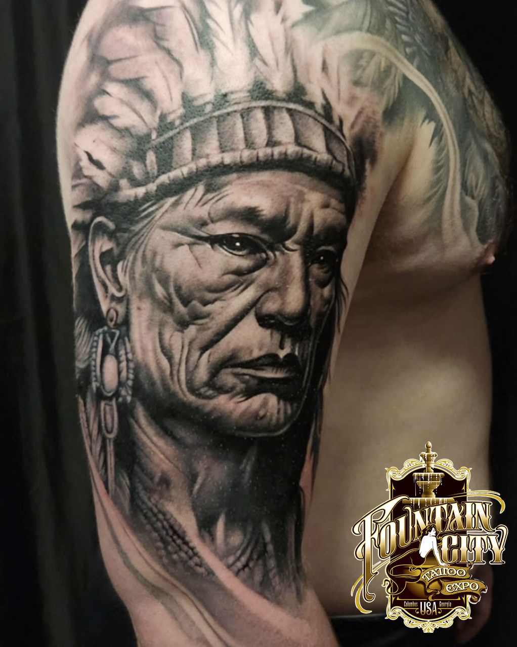 Tattoo by @shane_pstattoo — realism, black_and_grey