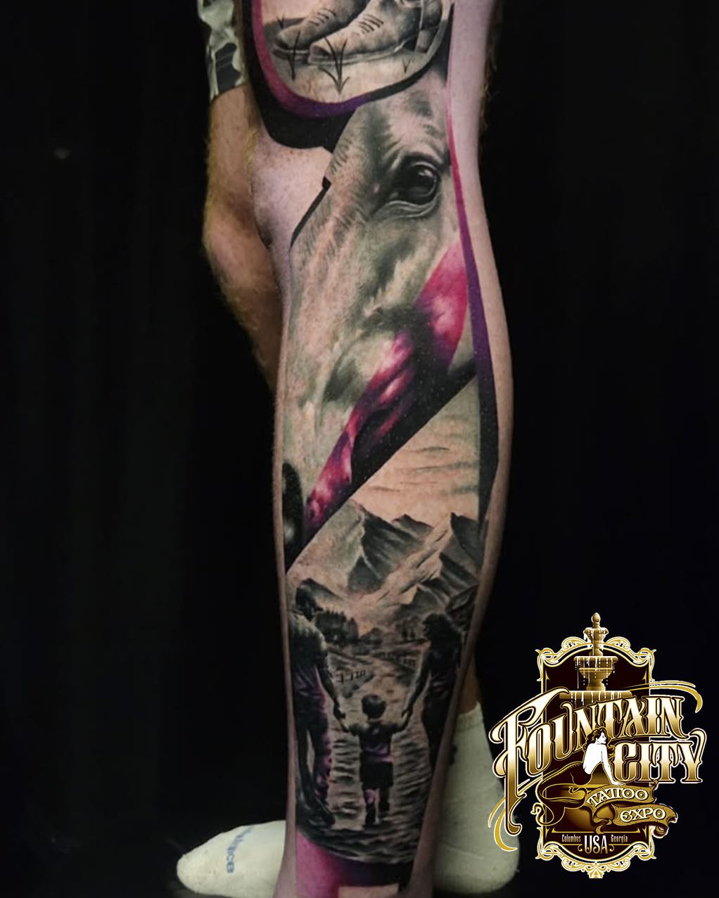 Tattoo by @shane_pstattoo — realism, black_and_grey