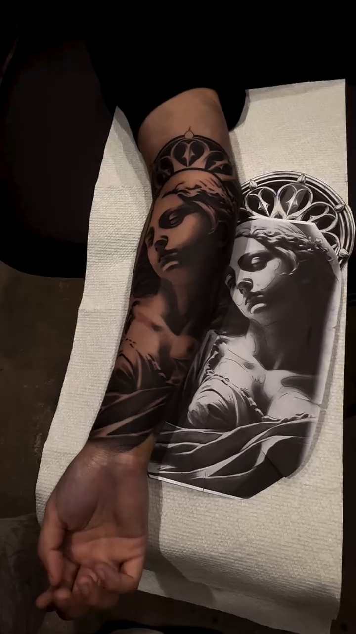 Tattoo by @xaviersalinastats — realism, black_and_grey