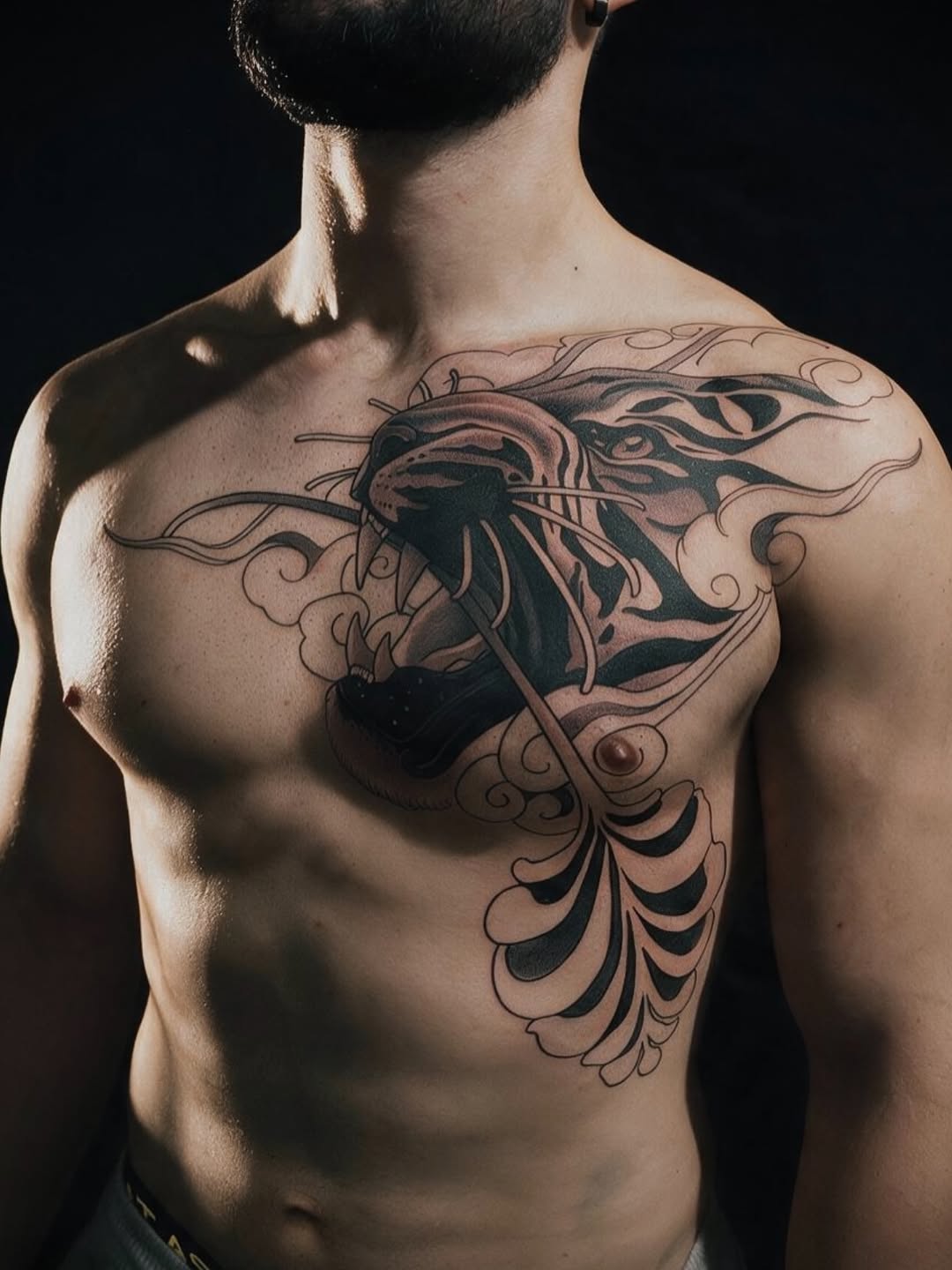 Tattoo by @danielsbauti โ japanese_irezumi, black_and_grey