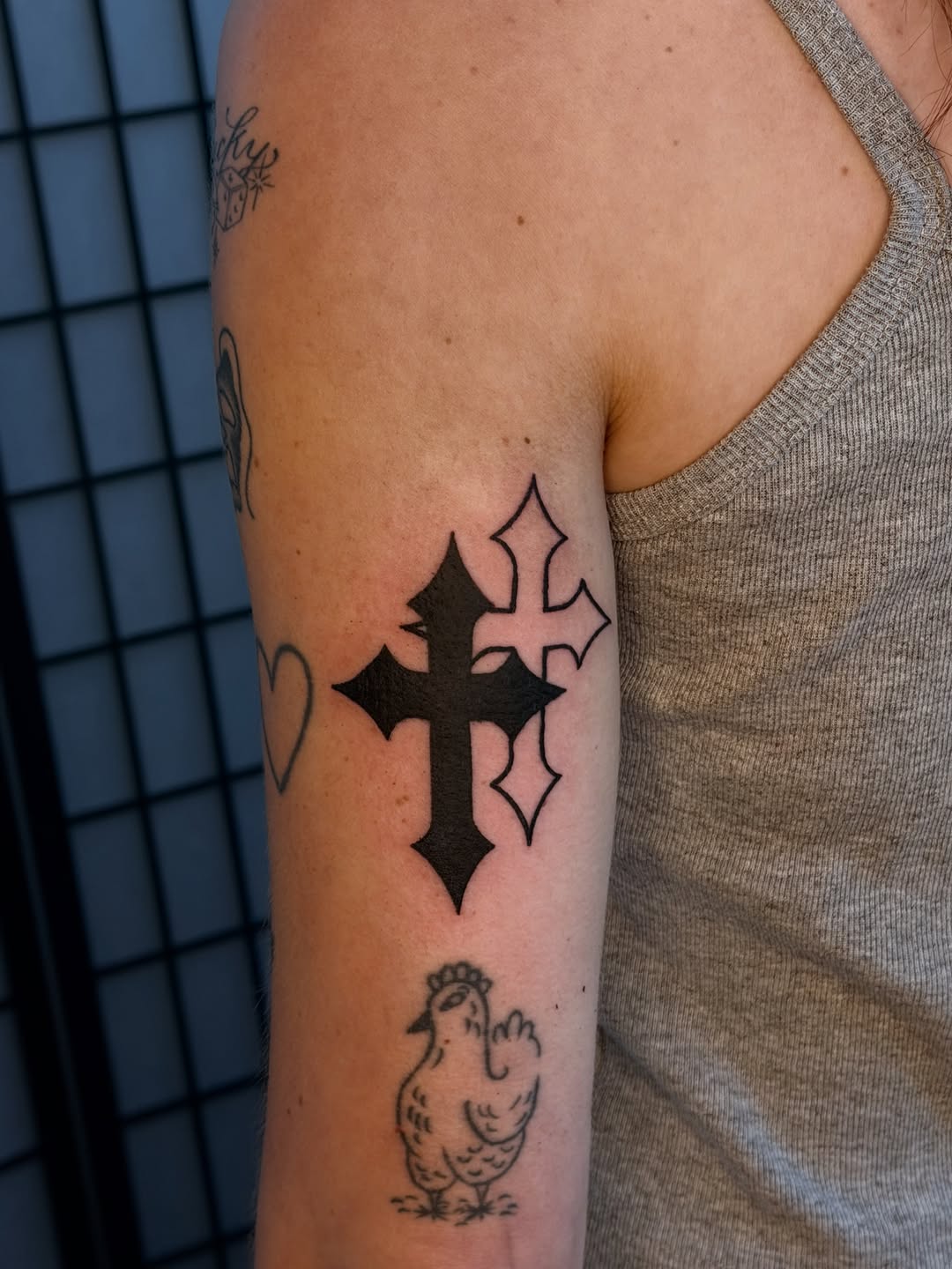 Tattoo by @isthepainok — blackwork