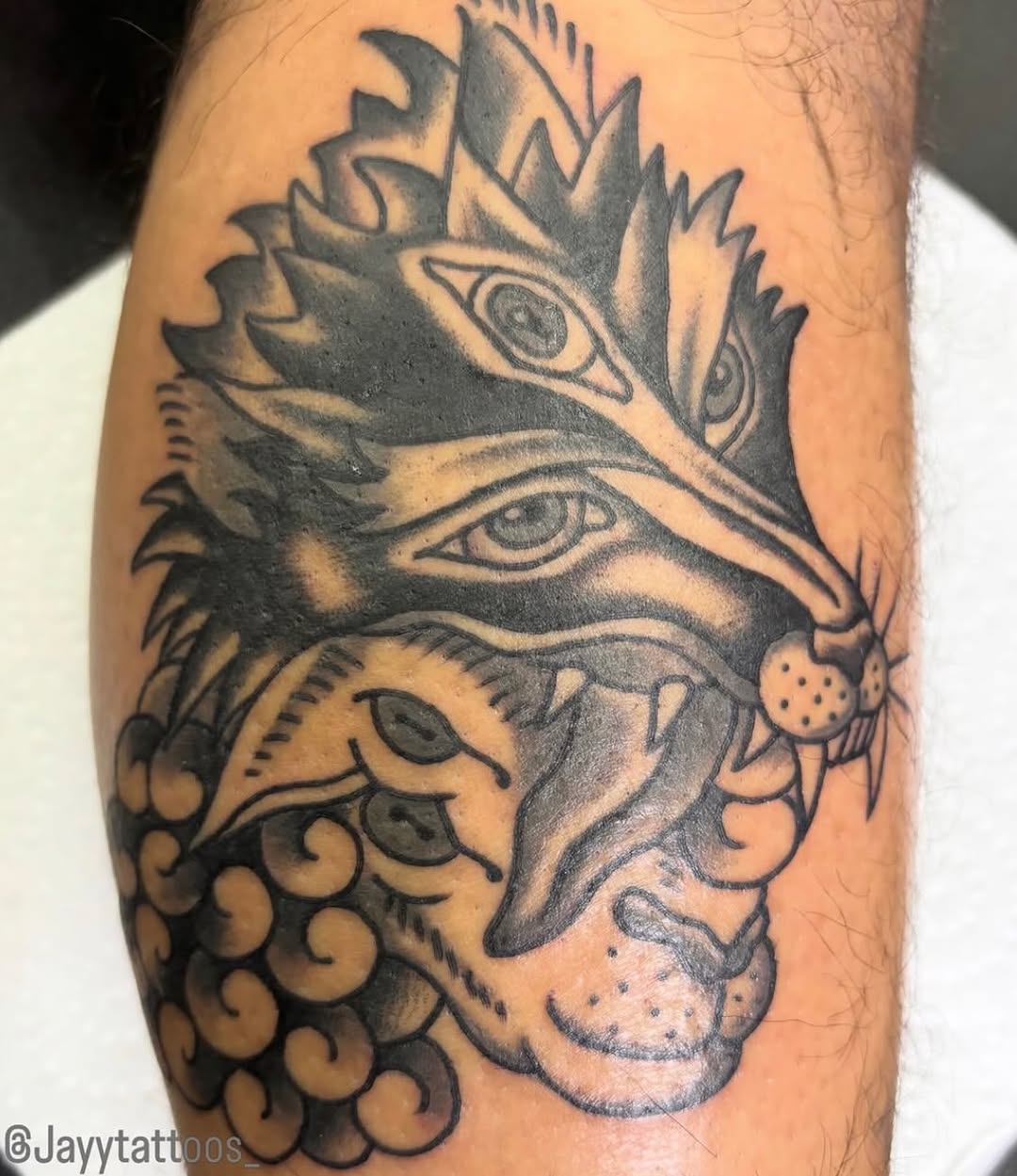 Tattoo by @jayytattoos_ — american_traditional, black_and_grey