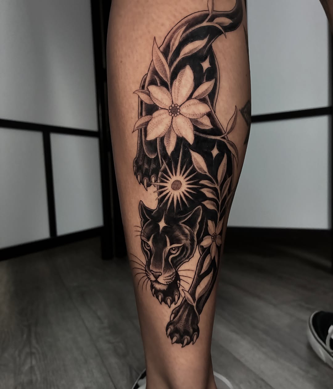 Tattoo by @cameron.morris.tattoo — black_and_grey, realism