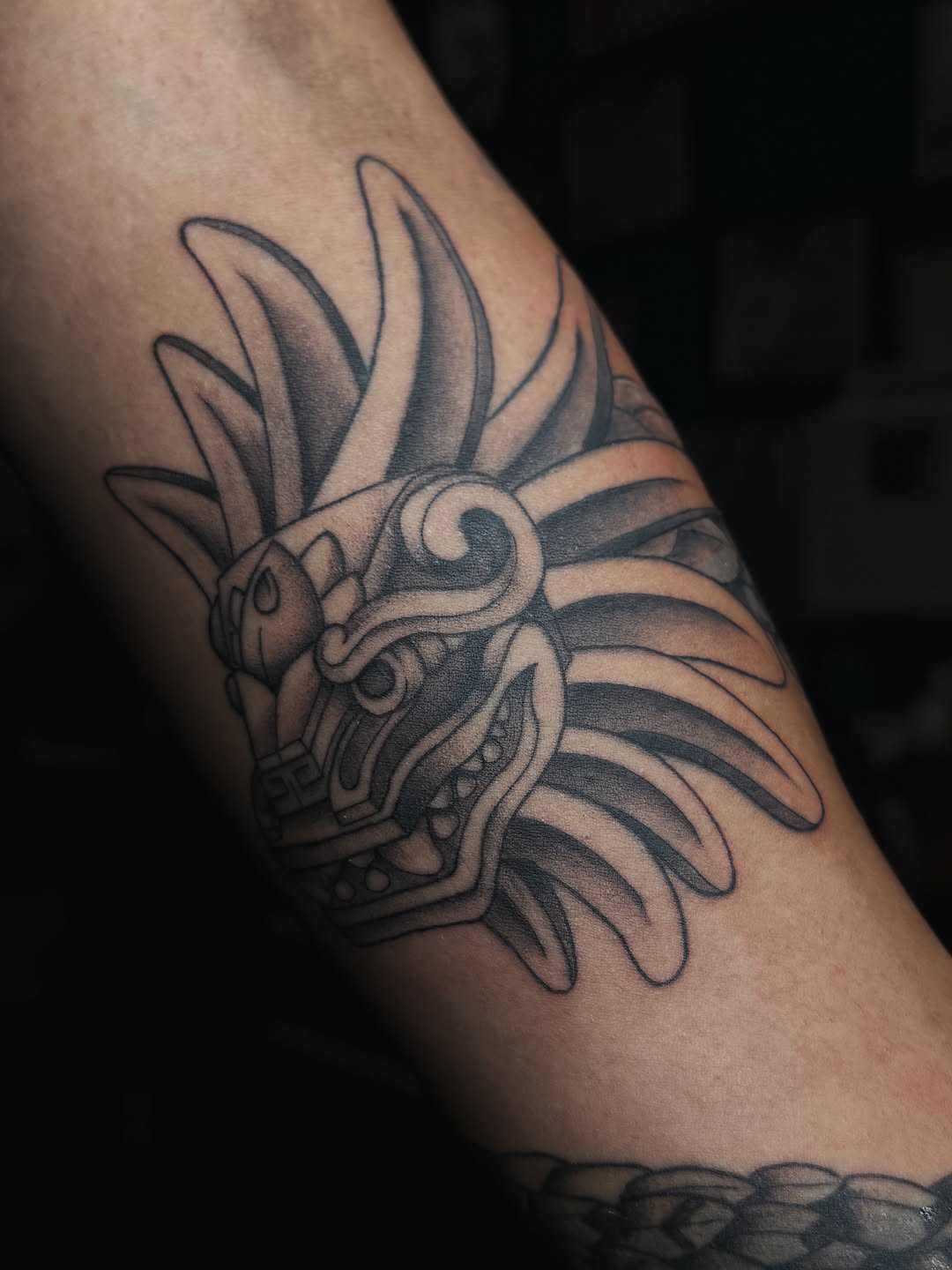 Tattoo by @astralstarink — black_and_grey, realism