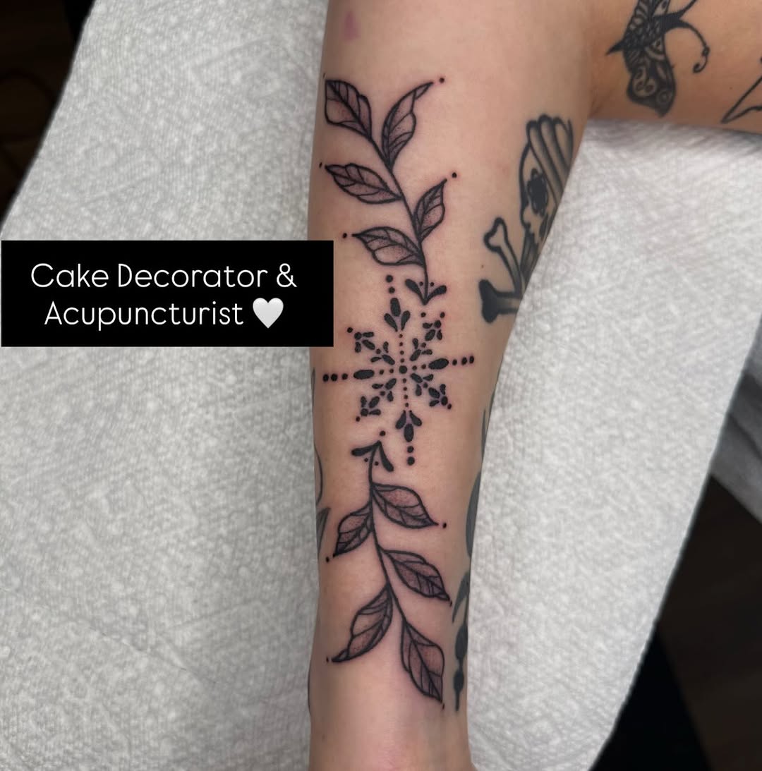 Tattoo by @caseybashertattoos — dotwork, fine_line