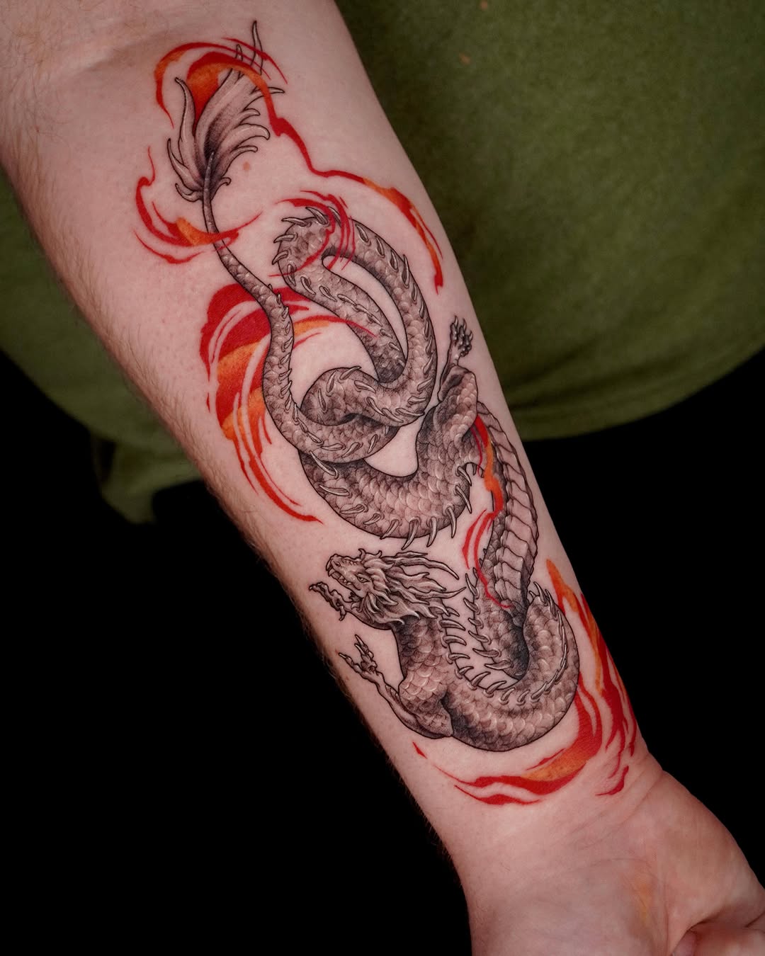 Tattoo by @153cm_tattoo — japanese_irezumi, black_and_grey