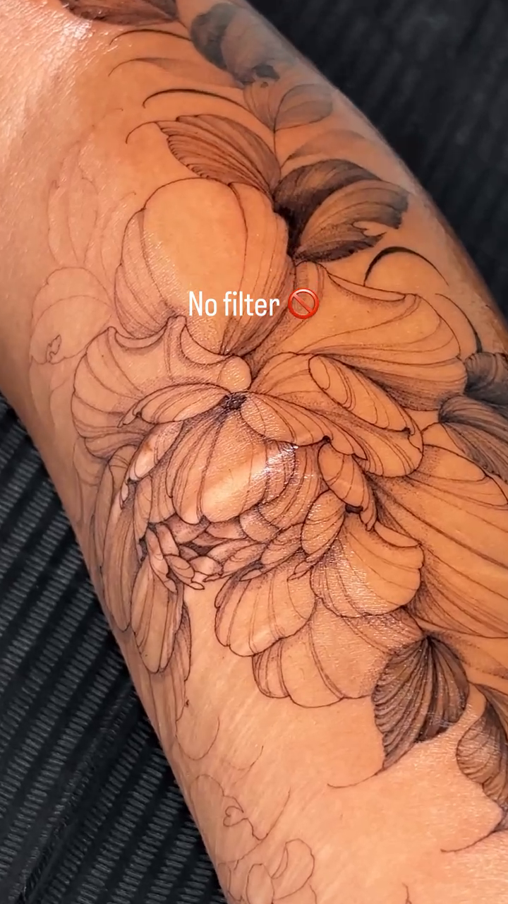 Tattoo by @madisonbloom.ink — black_and_grey, realism