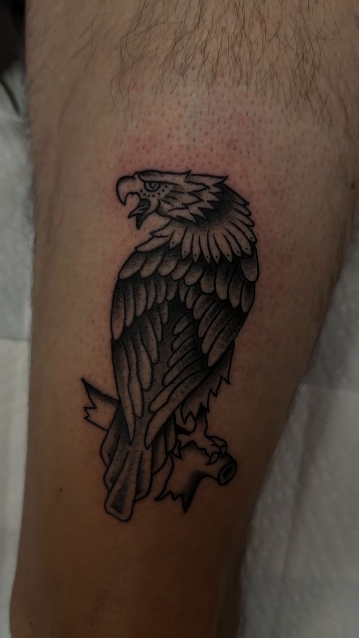 Tattoo by @afondi — american_traditional, black_and_grey