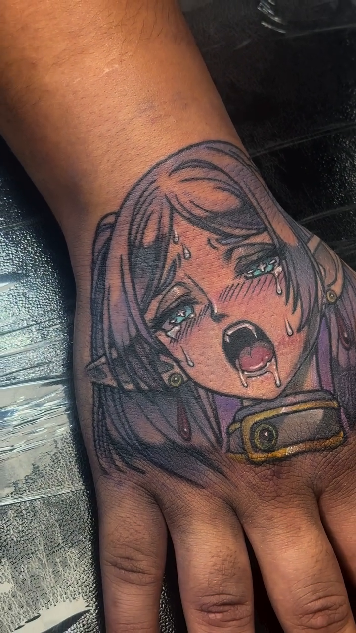 Tattoo by @pobzombie — anime
