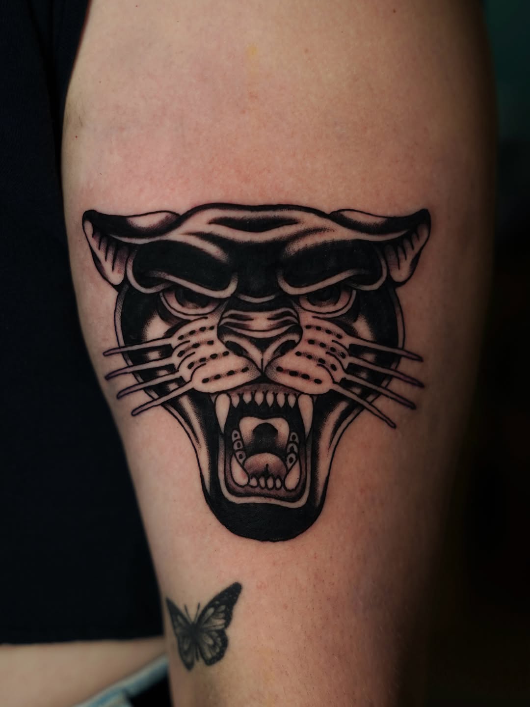 Tattoo by @joana.tattooer — american_traditional, black_and_grey