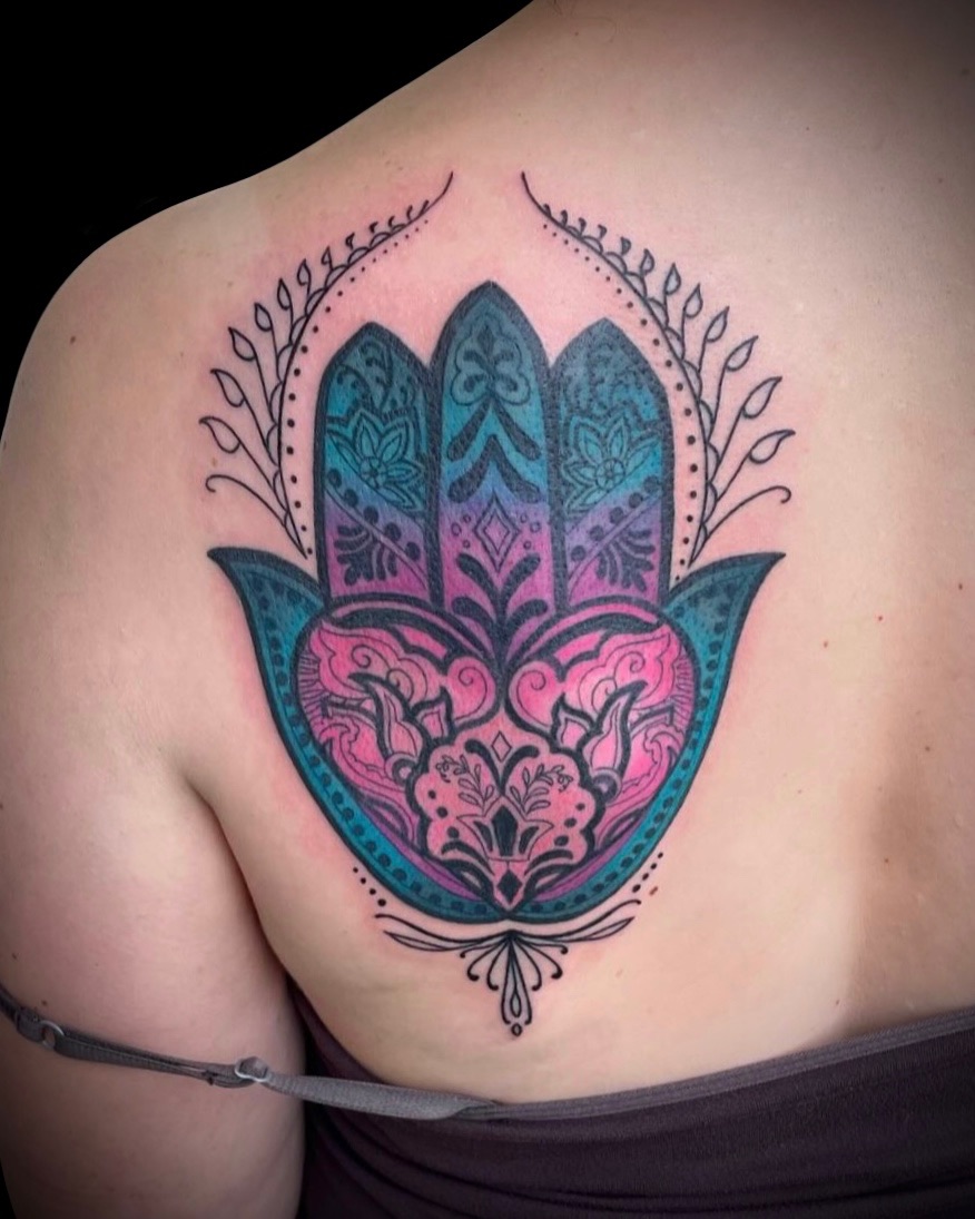 Tattoo by @rubyocity — ornamental, dotwork