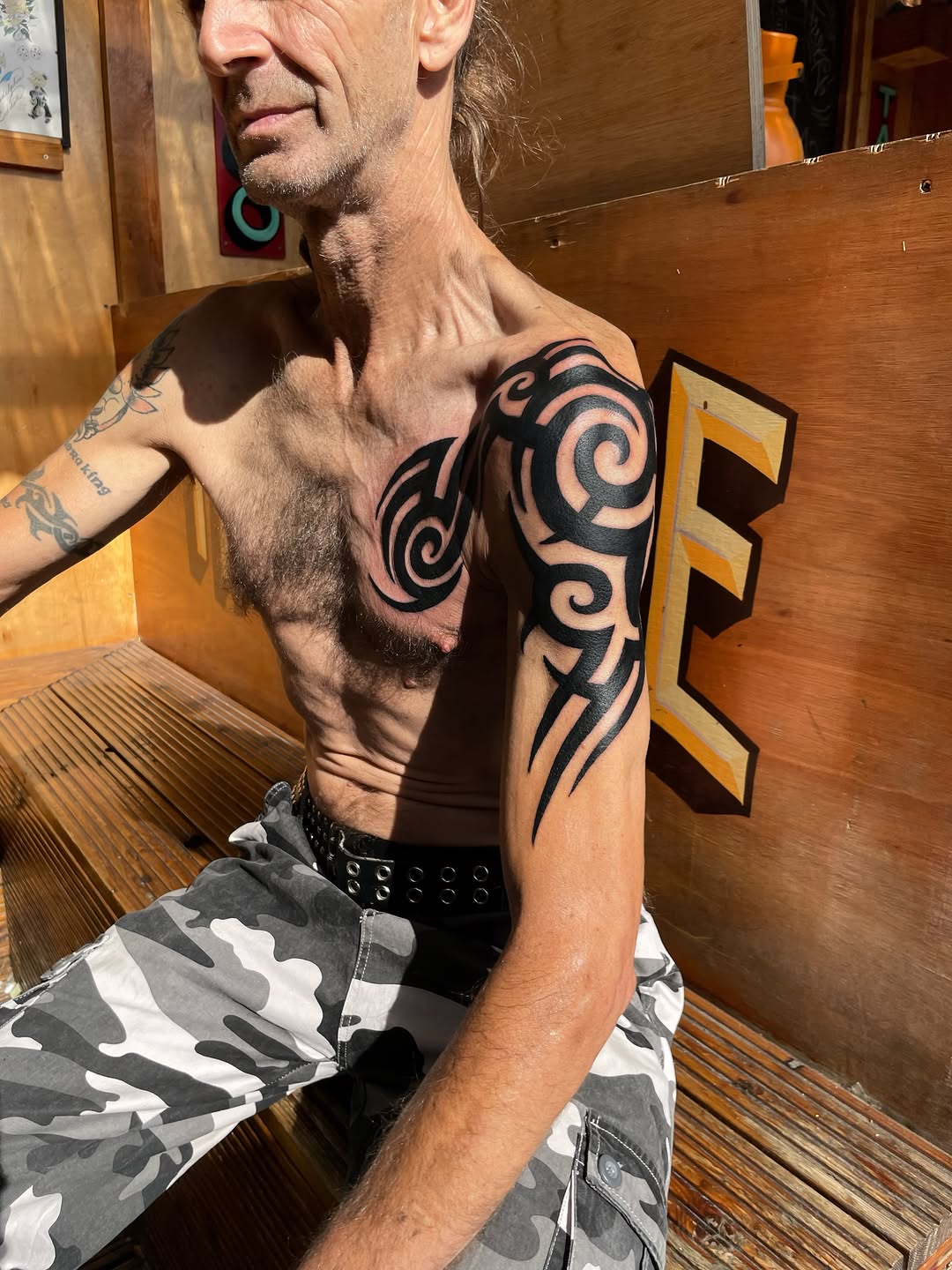 Tattoo by @jt_atkinstattoo — tribal, blackwork