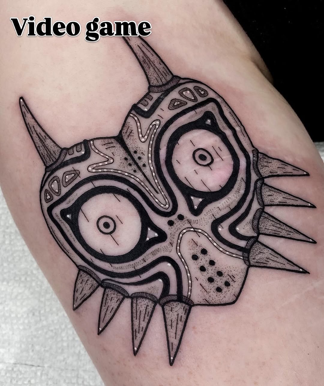 Tattoo by @beltanebeetattoo — black_and_grey, dotwork