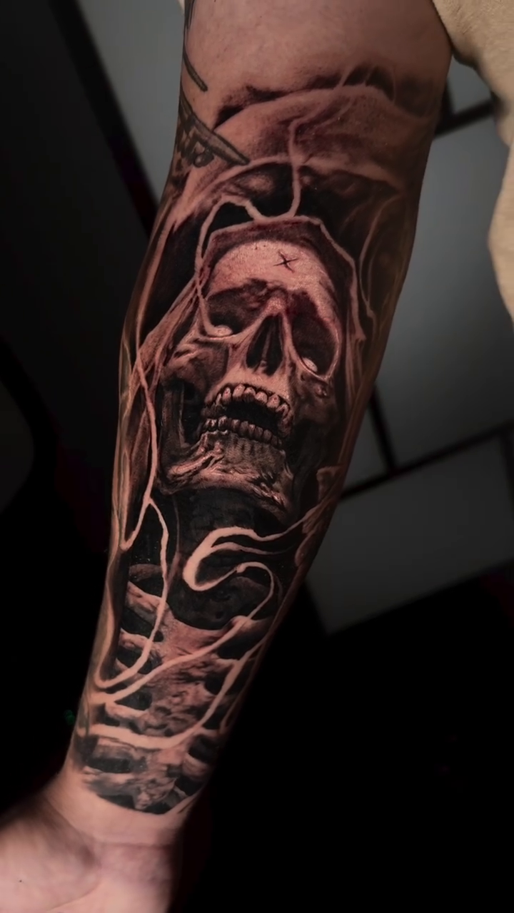 Tattoo by @benzo_ink — realism, dark_realism